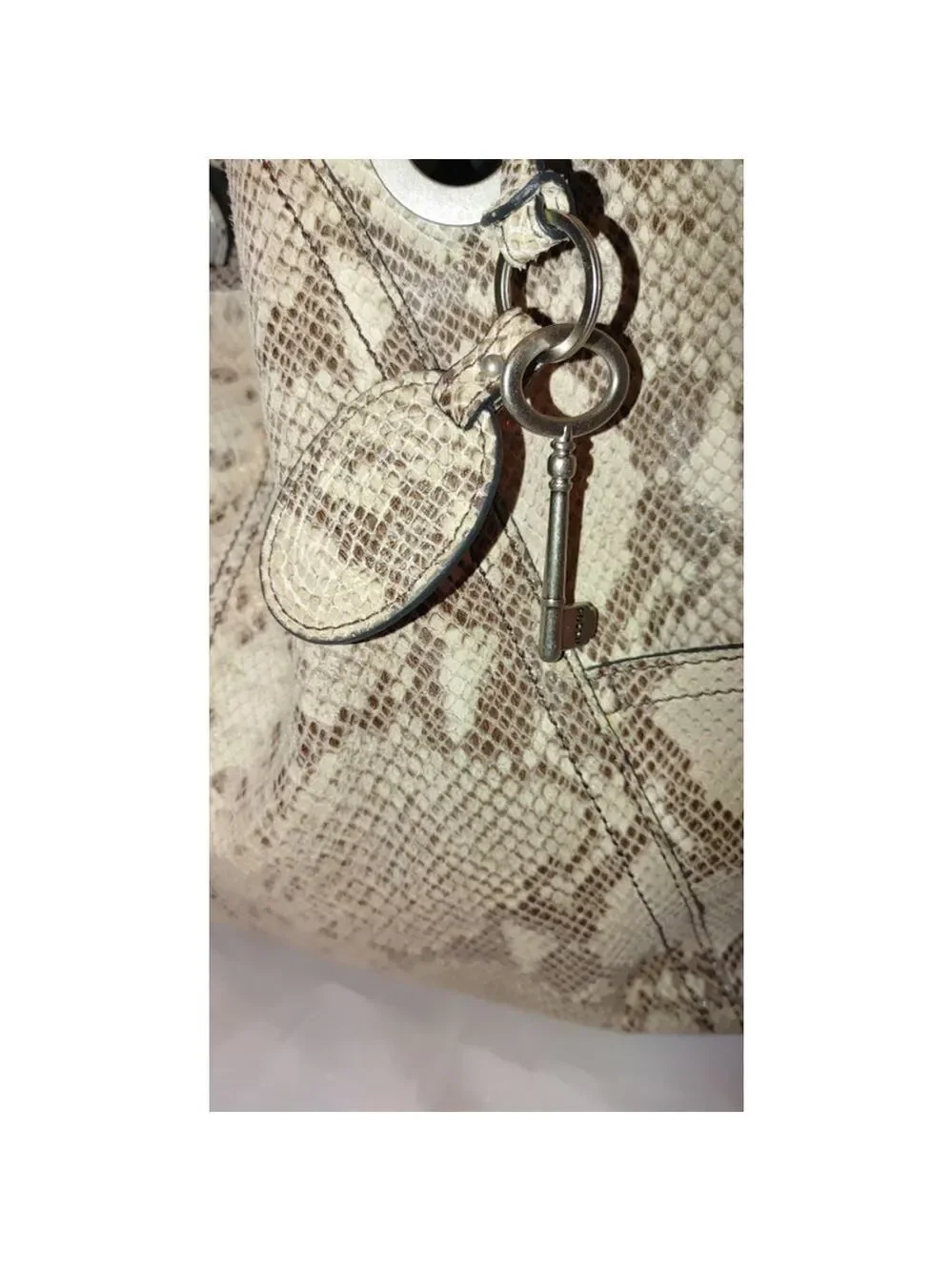 Fossil Snakeskin Leather Bag